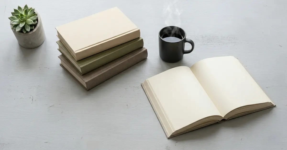 Career change books on a desk
